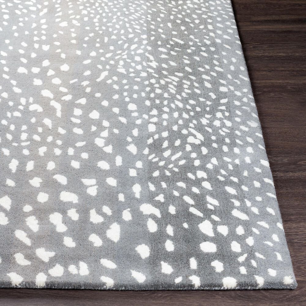 Surya Athena 8&#39; x 11&#39; Gray and Cream Area Rug, , large