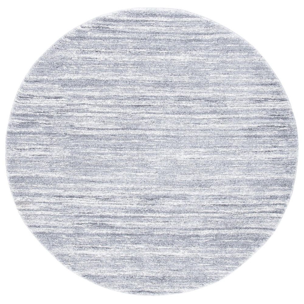 Safavieh Cyrus Shag CYR128F 6"7" Round Grey and Ivory Area Rug, , large