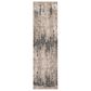 Nourison Tangra 2"2" x 7"6" Cream and Grey Runner, , large