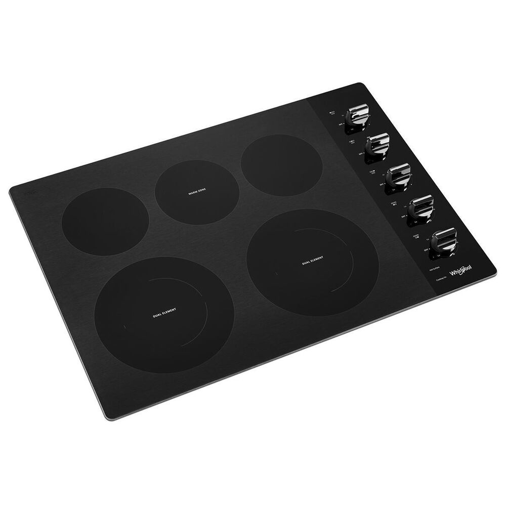 Whirlpool 30&quot; Electric Ceramic Glass Cooktop with Two Dual Radiant Elements, , large