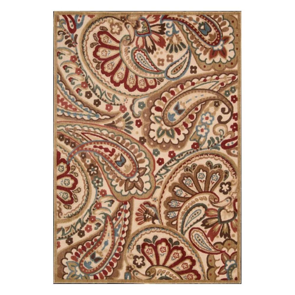 Nourison Graphic Illusion GIL14 3'6" x 5'6" Multicolor Area Rug, , large
