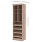 Bestar Pur 25" Closet Organizer in Rustic Brown, , large