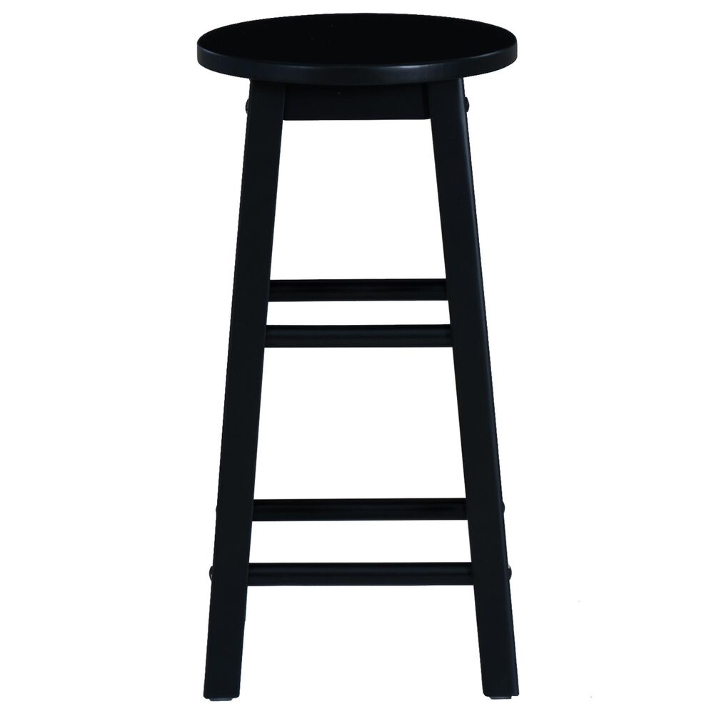 Linon Home Decor Abby 24" Counter Stool in Black, , large