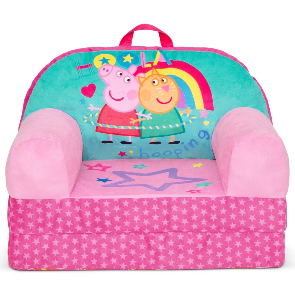 Delta Children Peppa Pig Cozee Buddy Flip-Out Chair in Pink, , large