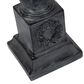 The Gerson Company 20"H Resin Halloween Owl with Floral Arrangement in Black, , large