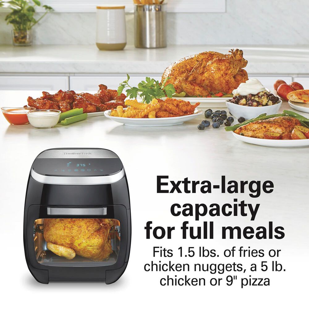 Hamilton Beach 11 Quart Digital Air Fryer Oven with Rotisserie in Gray, , large