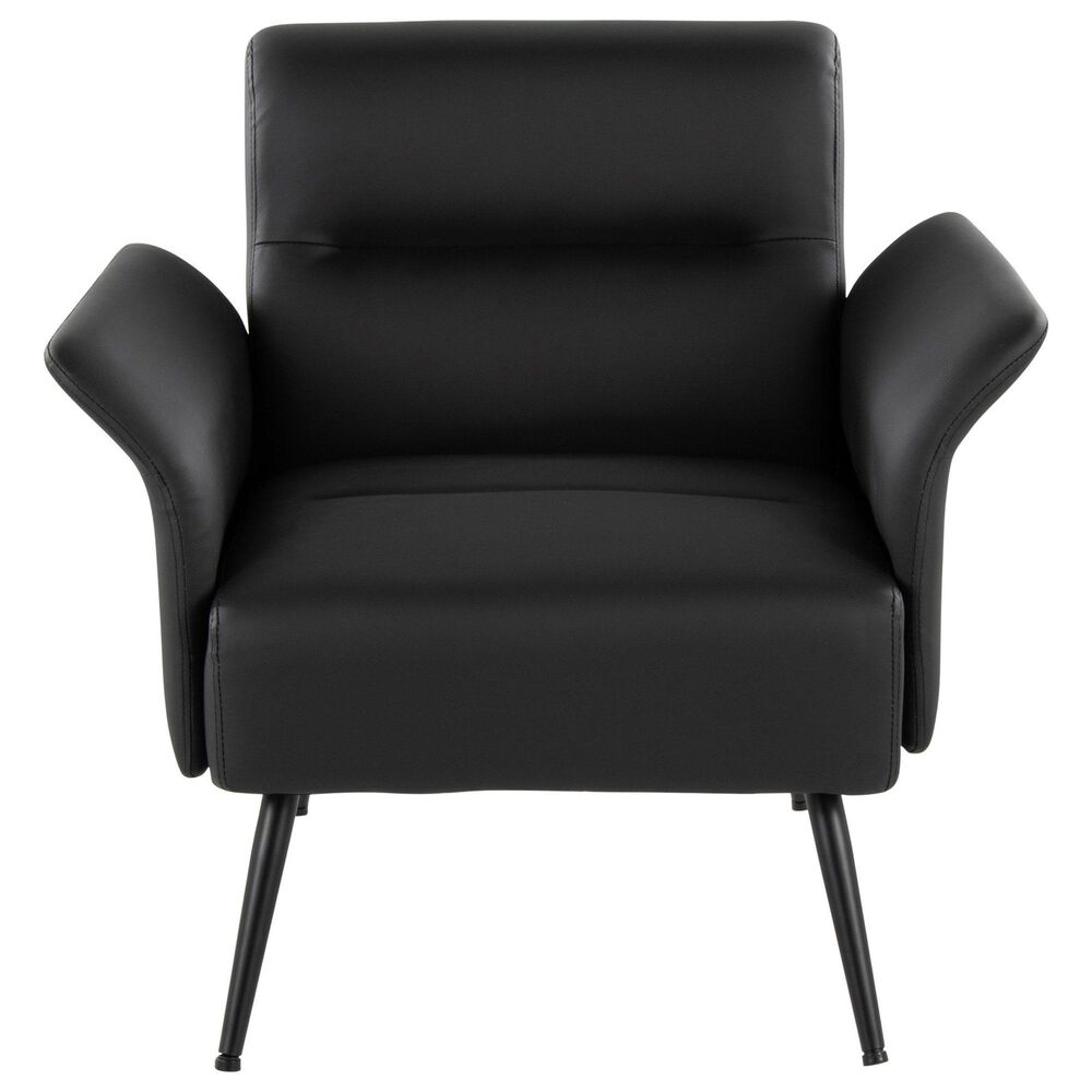Lumisource Petal Accent Chair in Black, , large