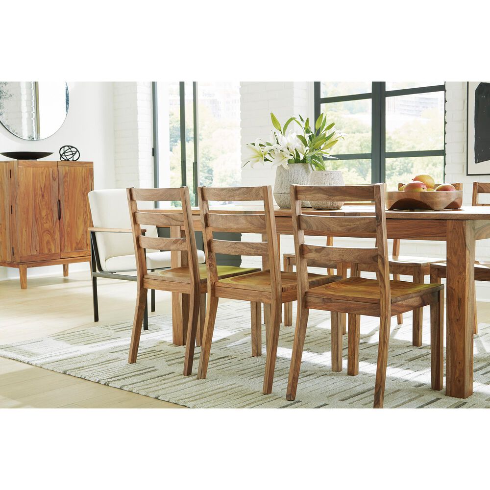 Millenium 7-Piece Dining Set in Brown, , large