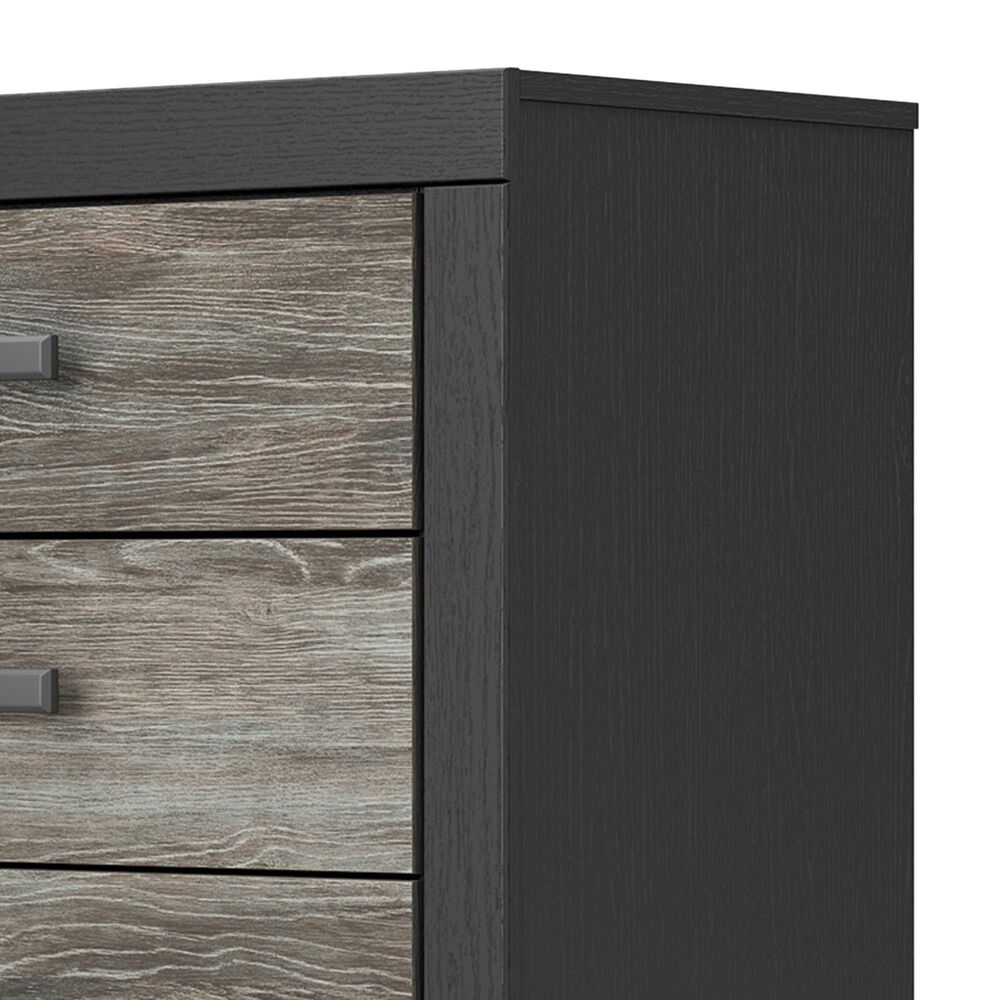 Ashley Broachmyn 5 Drawer Chest in Warm Gray and Matte Black, , large
