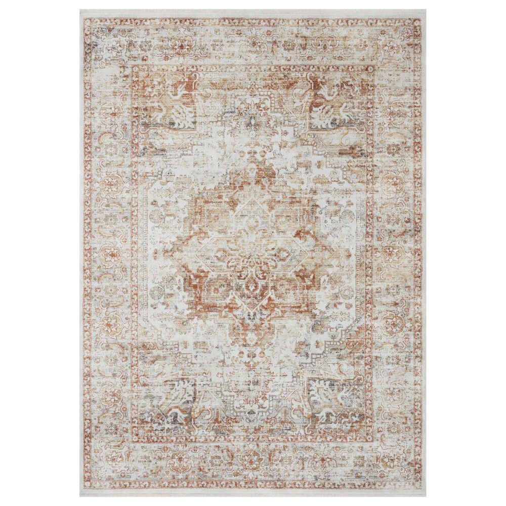 Loloi Bonney 2" x 3" Ivory and Sunset Area Rug, , large