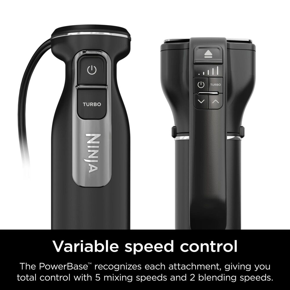 Ninja 5-Speed Foodi Power Mixer System Hand Blender Combo in Black, , large