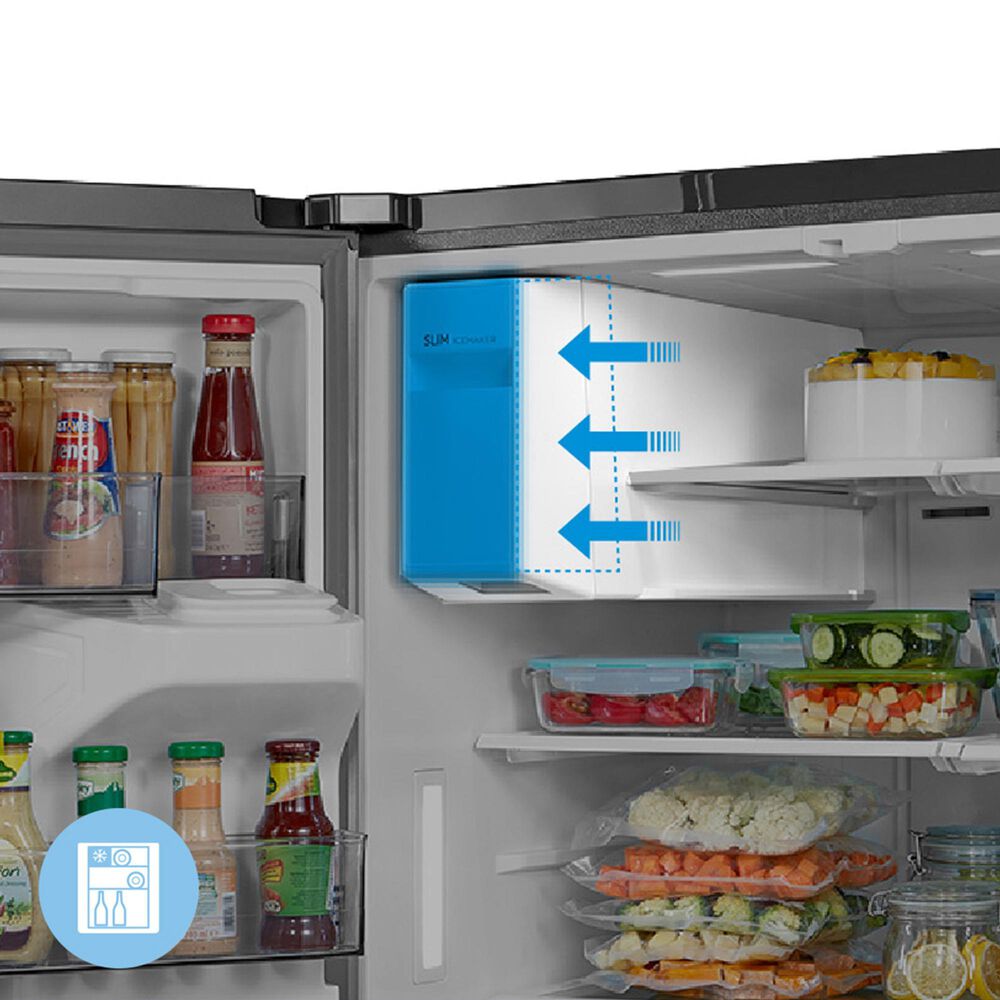 Midea 29.3 Cu. Ft. French Door Refrigerator in Stainless Steel, , large
