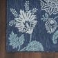 Nourison Garden Oasis GOA03 Navy 3" x 5" Indoor/Outdoor Area Rug, , large