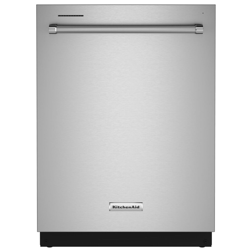 KitchenAid 24" Built In Bar Handle Dishwasher with Top Control in Print Shield Stainless, , large