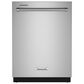 KitchenAid 24" Built In Bar Handle Dishwasher with Top Control in Print Shield Stainless, , large
