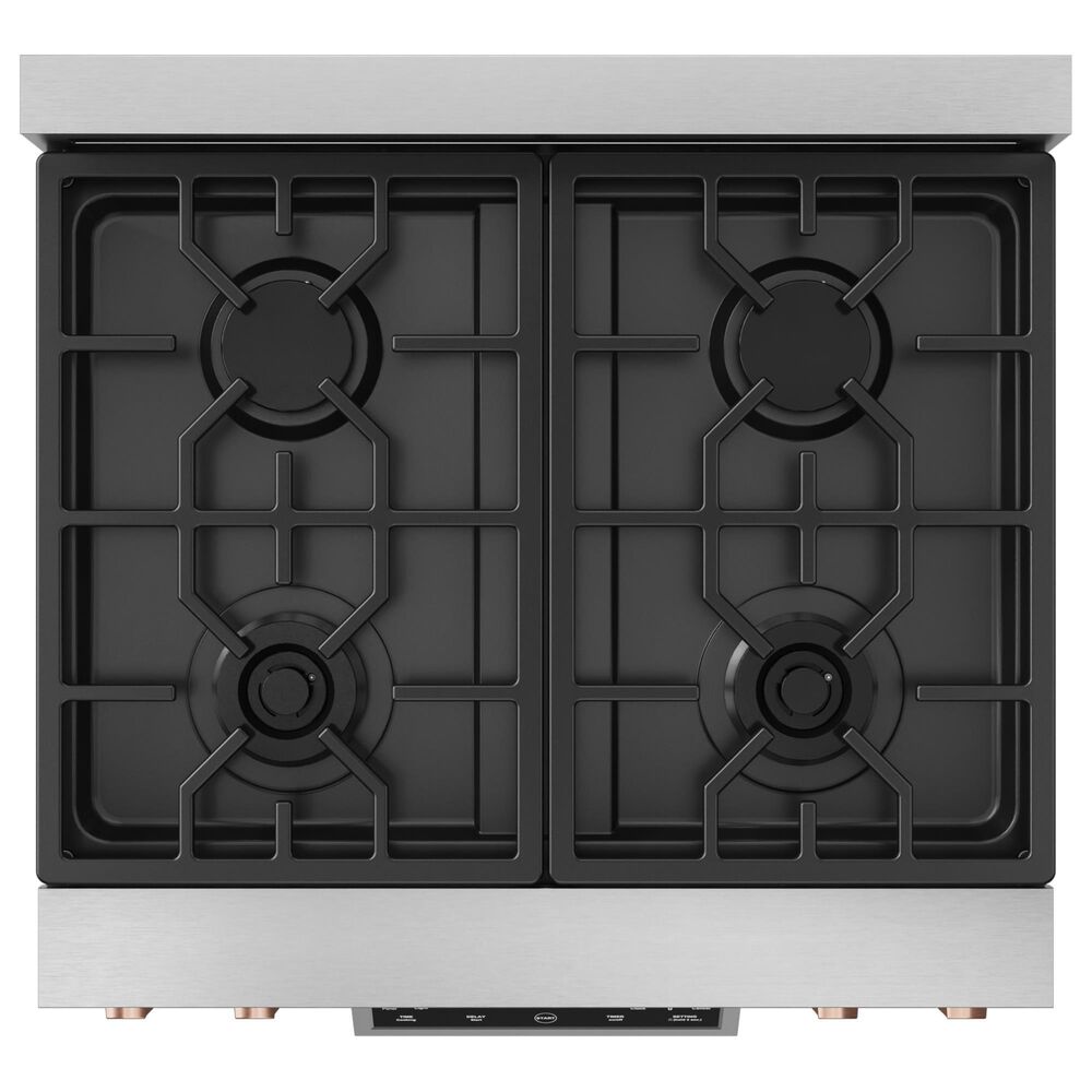 Thor Kitchen Gordon Ramsay 4.55 Cu. Ft. 30&quot; Professional Natural Gas Range with Rose Gold Handle Kit in Stainless Steel, , large