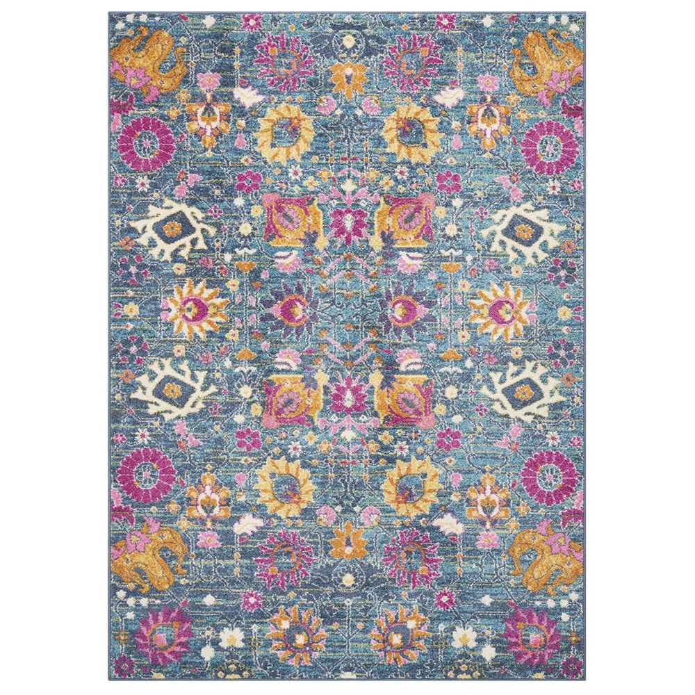 Nourison Passion PSN01 3&#39;9&quot; x 5&#39;9&quot; Denim Area Rug, , large