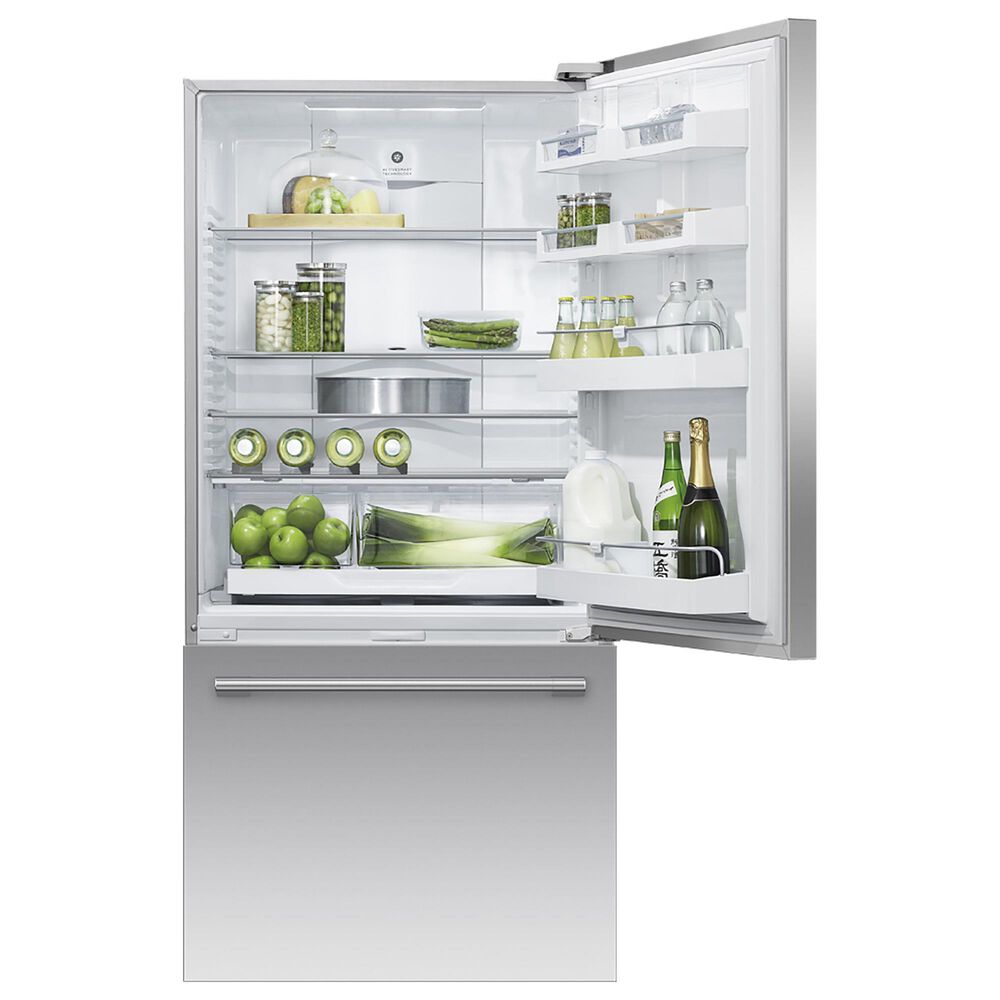 Fisher &amp; Paykel Series 7 17.1 Cu. Ft. Right-Hinge Bottom-Freezer Refrigerator with Ice in Stainless Steel, , large