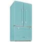 Unique Appliances Classic Retro 21.4 Cu. Ft Frost Free Counter Depth French Door Refrigerator in Ocean Mist Turquoise, , large
