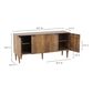 Moe"s Home Collection Infinity 4 Door Sideboard in Semi-Gloss Grey, , large