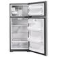 GE Appliances 17.5 Cu. Ft. Top Freezer Refrigerator with Edge-to-Edge Glass Shelves in Stainless Steel, , large
