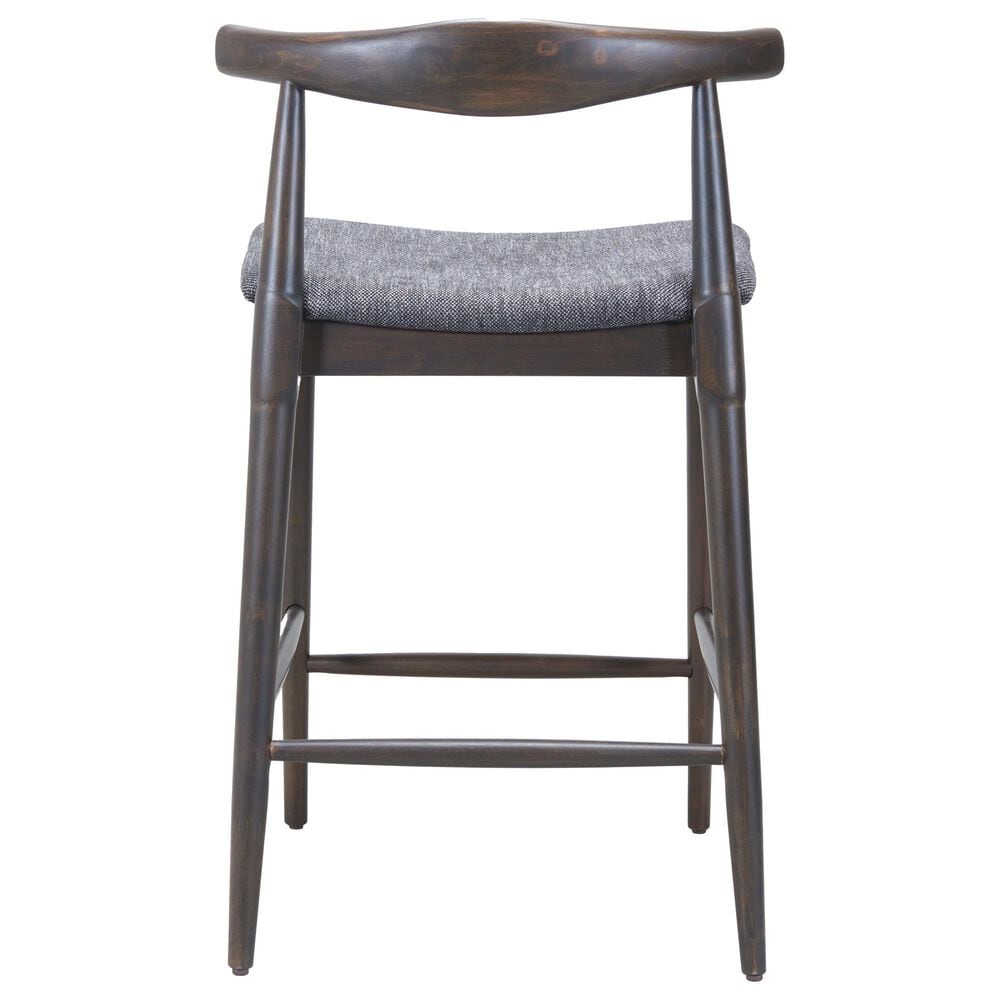 Zuo Modern Tuzka Bar Stool in Gray &amp; Espresso, , large
