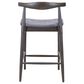 Zuo Modern Tuzka Bar Stool in Gray & Espresso, , large