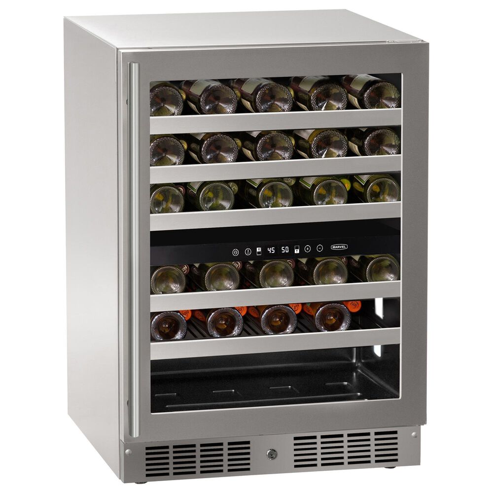 Marvel 5.1 Cu. Ft. Dual-Zone Wine Refrigerator in Stainless Steel, , large