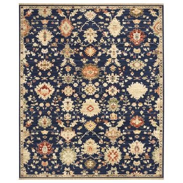Nourison Antique Bloom Navy 9" x 12" Area Rug, , large