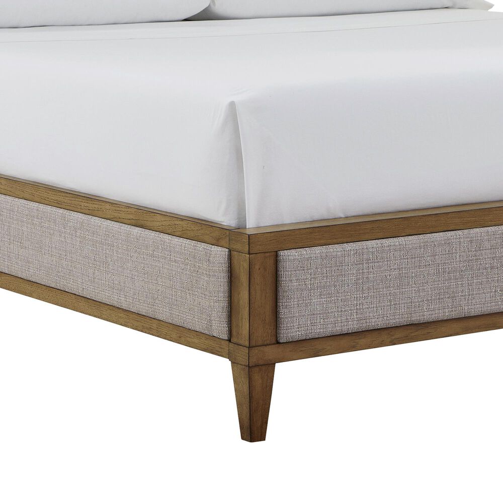 Ashley Sharlance California King Upholstered Panel Bed in Light Brown, , large