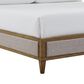 Ashley Sharlance California King Upholstered Panel Bed in Light Brown, , large