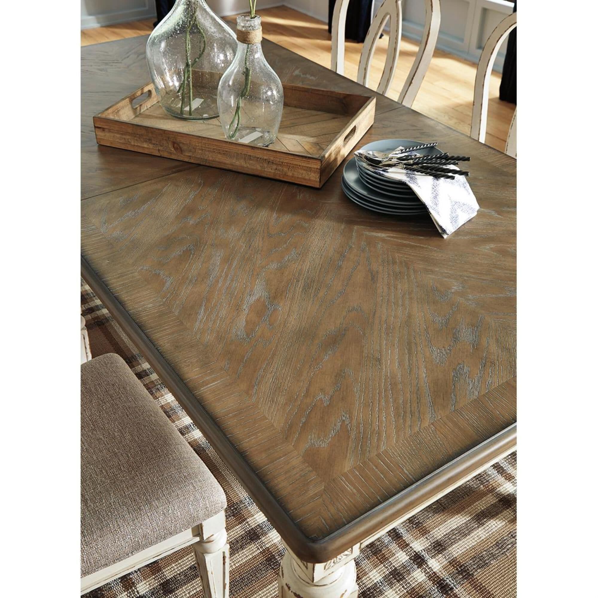 Signature Design by Ashley Realyn 7 Piece Rectangle Dining Set in