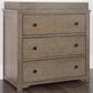 Foundations Worldwide Harmony 3-Drawer Dresser with Changing Table Topper in Dusty Heather, , large