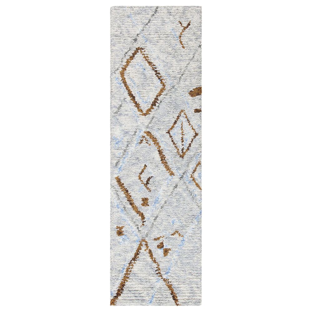 Safavieh Casablanca CSB637F 2'3" x 8' Grey and Blue Runner, , large