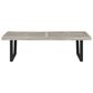 Hearth and Haven Outdoor Dining Bench in Black and Gray, , large