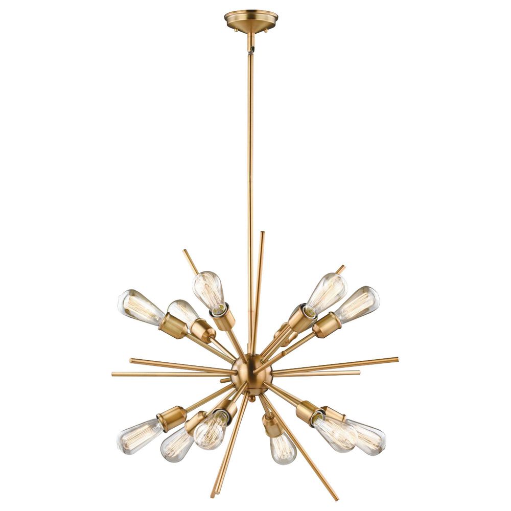 Vaxcel International Co. Ltd. Estelle 12-Light Pendant in Natural Brass, , large