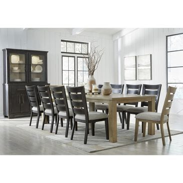 Millenium Galliden Dining Table and 10 Chairs in Light Brown and Black, , large