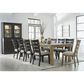 Millenium Galliden Dining Table and 10 Chairs in Light Brown and Black, , large