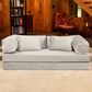 Jaxx Unsofa Stationary Loveseat in Ivory Velvet, , large