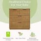 Delta Children Forever 4-Drawer Dresser with Changing Top in Acorn, , large