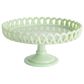 Gibson Overseas, Inc Highbrook 8.5" x 4.25" Jadeite Cake Stand in Green, , large