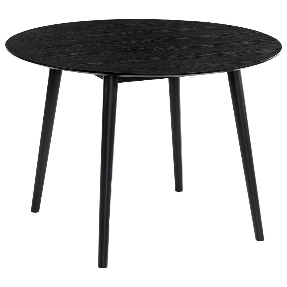 Blue River Arcadia and Renzo 5-Piece 42&quot; Dining Set with Gray Cushion in Black, , large