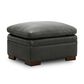 Sienna Designs Leather Ottoman in Maverick Charcoal Grey, , large