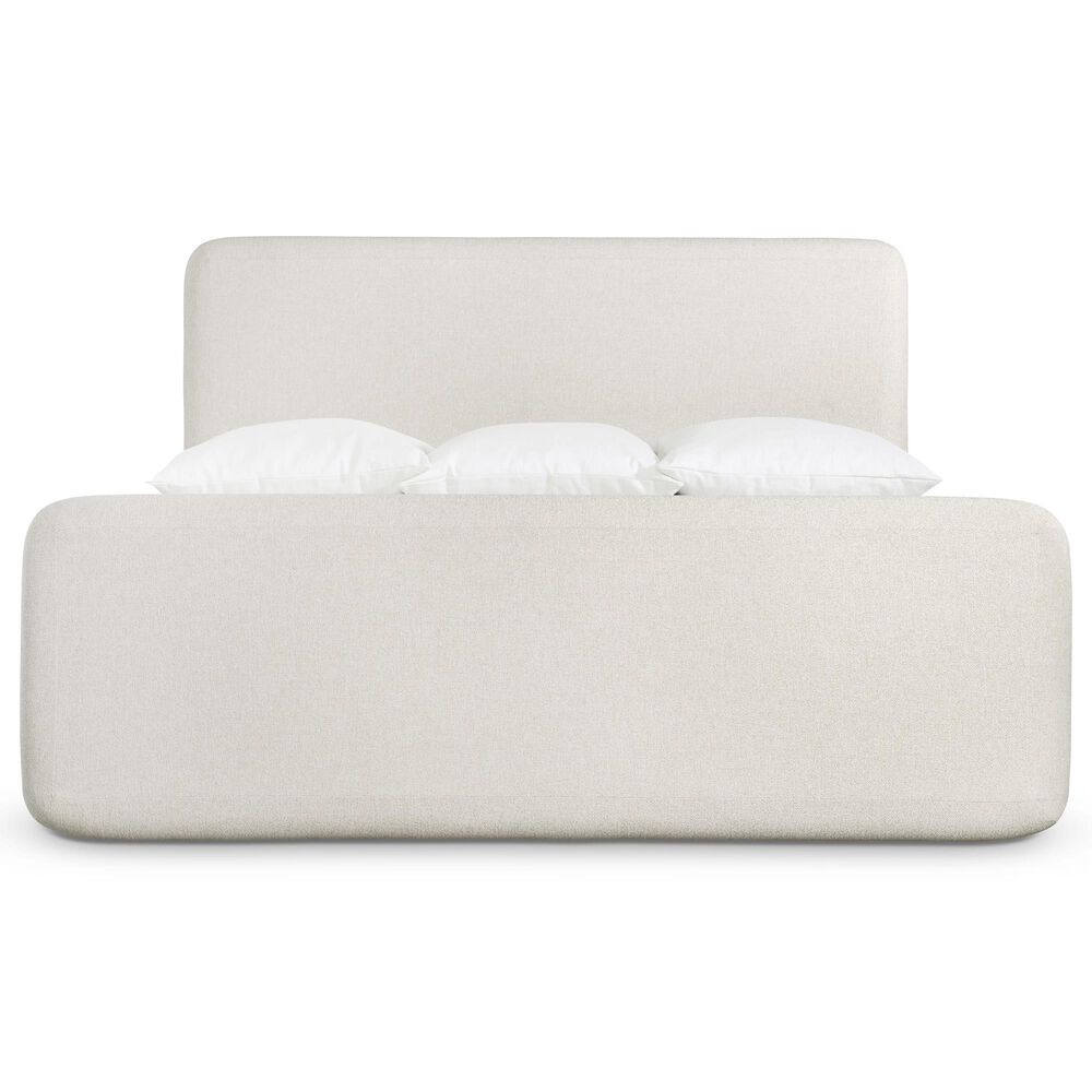 Bernhardt Antibes 5-Piece King Upholstered Panel Bedroom Set in Roz with USB Ports, , large