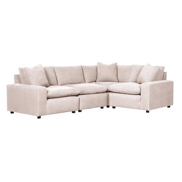 Signature Design by Ashley Savesto 4-Piece Left Facing L-Shaped Sectional in Tan, , large