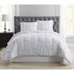 Pem America Truly Soft Pleated 3-Piece Full/Queen Duvet Set in White, , large