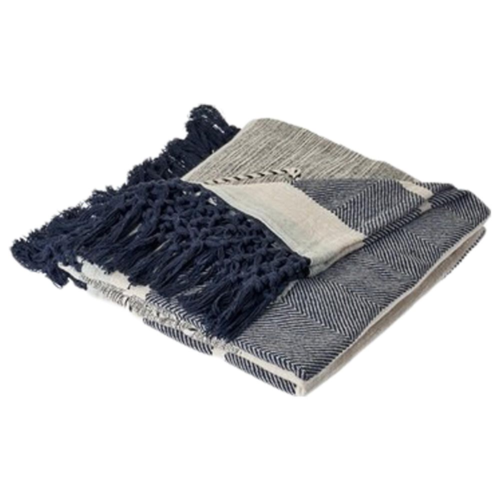 L.R. RESOURCES 50" x 60" Throw Blanket in Gray, , large