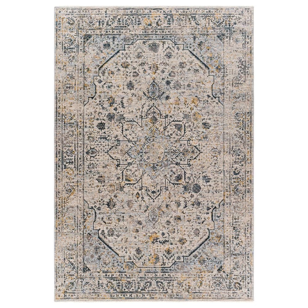 Surya Laila12" x 15" Teal, Sage, Saffron, Gray and Cream Area Rug, , large