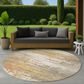 Dalyn Rug Company Lumara Khaki 8" Round Indoor/Outdoor Area Rug, , large