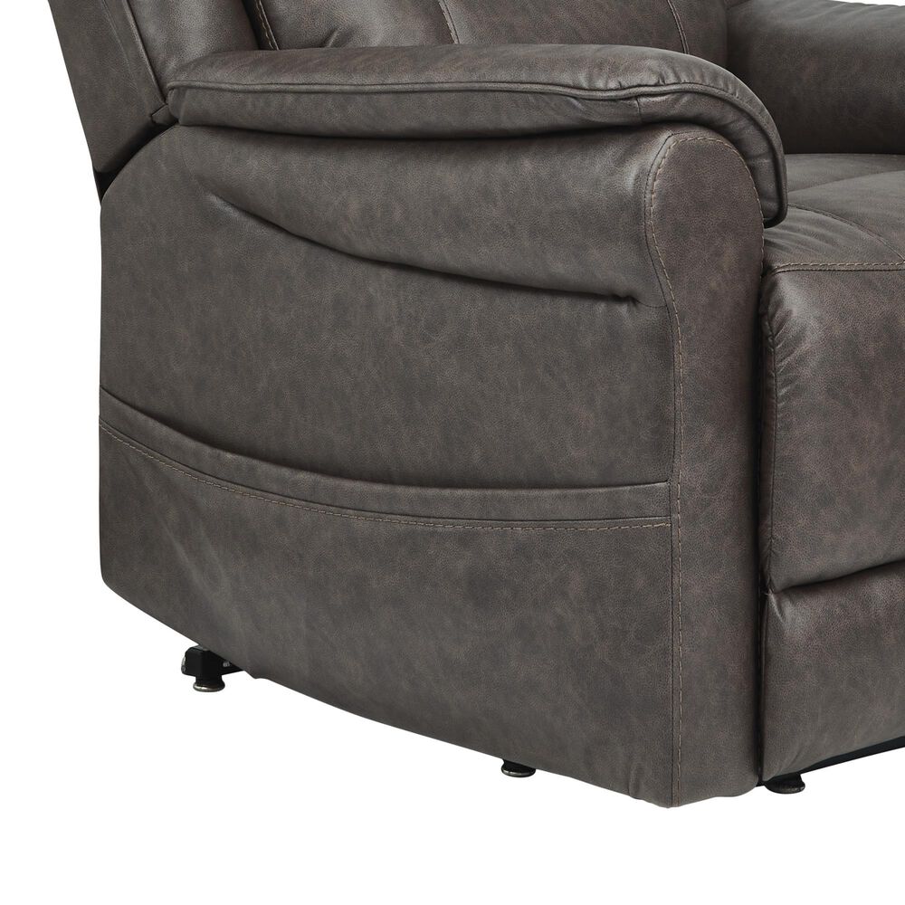 Ashley Oatman Power Lift Recliner in Umber, , large